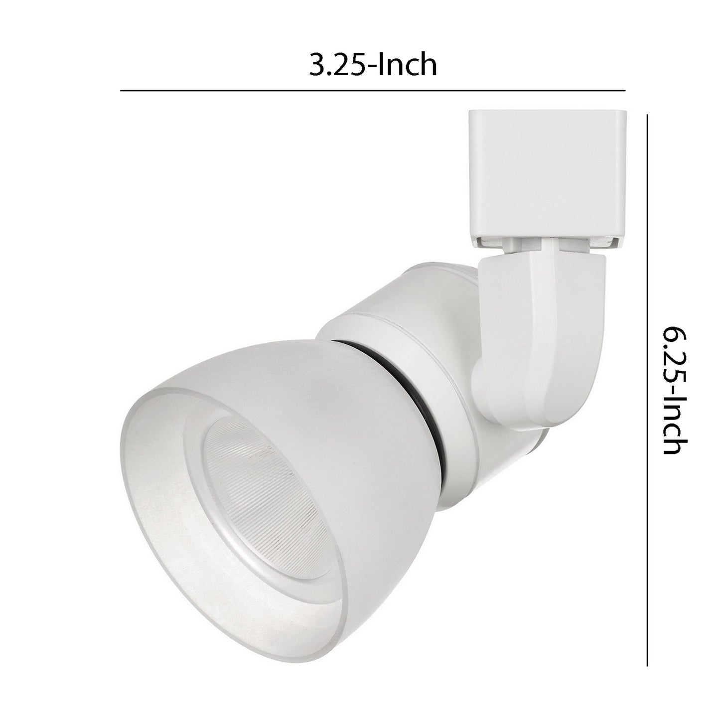 10W Integrated LED Track Fixture with Polycarbonate Head White