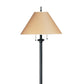 Paper Wrapped Tapered Shade Double Chain Floor Lamp Brown And Metal Gray