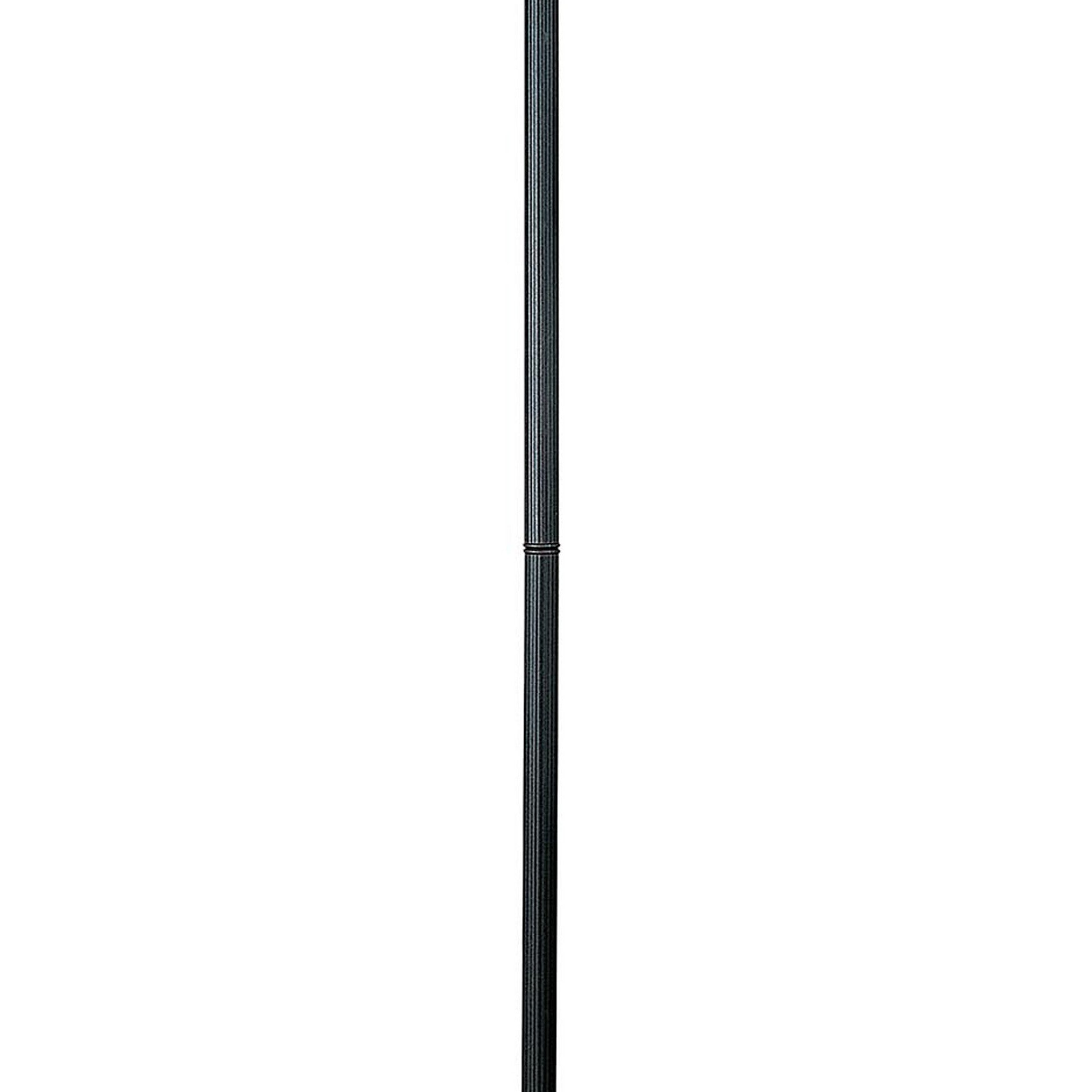 Paper Wrapped Tapered Shade Double Chain Floor Lamp Brown And Metal Gray-zoom-3