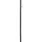 Metal Floor Lamp With Pull Chain Switch And Paper Shade Off White And Black