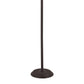 Metal Floor Lamp With Pull Chain Switch And Paper Shade Off White And Black