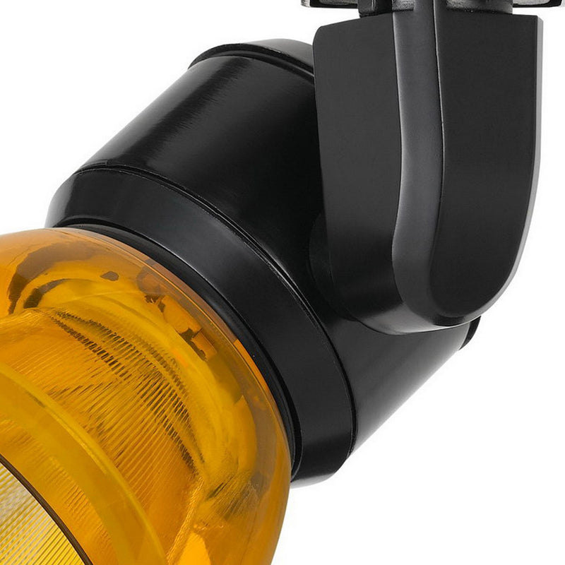 Metal and Clear Polycarbonate LED Track Fixture Yellow and Black-zoom-