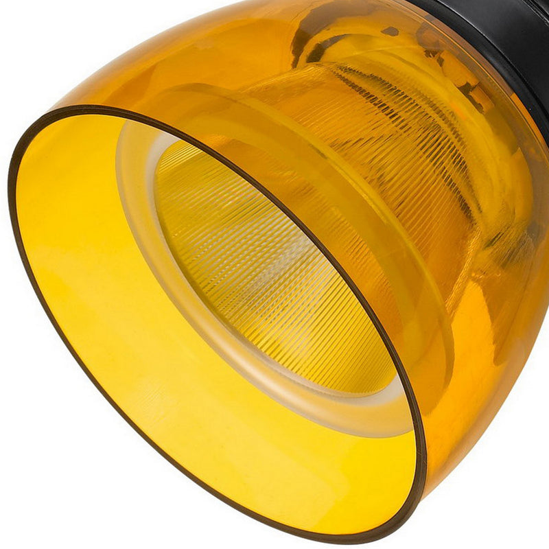 Metal and Clear Polycarbonate LED Track Fixture Yellow and Black-zoom-