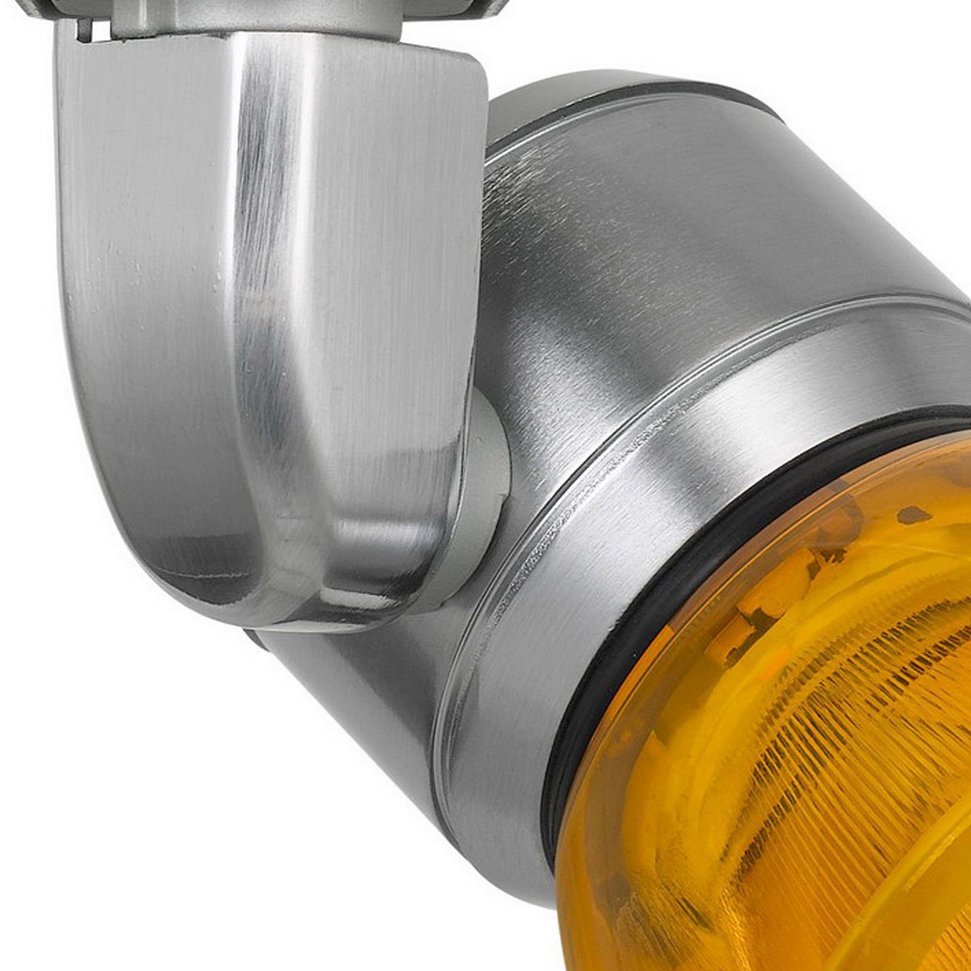 Metal and Clear Polycarbonate LED Track Fixture Silver and Yellow-zoom-3