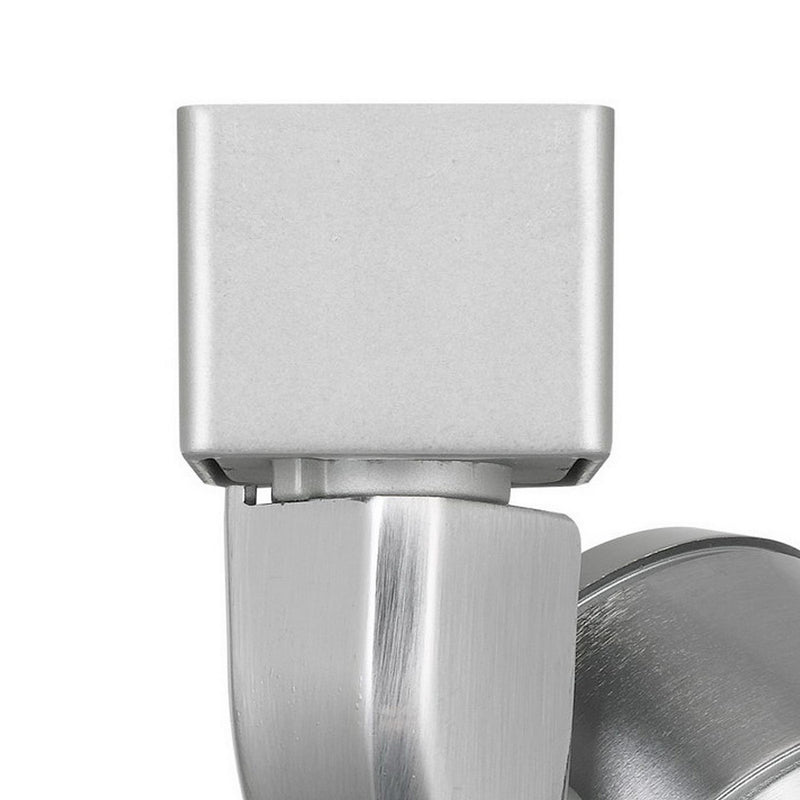 Metal LED Track Fixture with Conical Shade Black and Silver-zoom-
