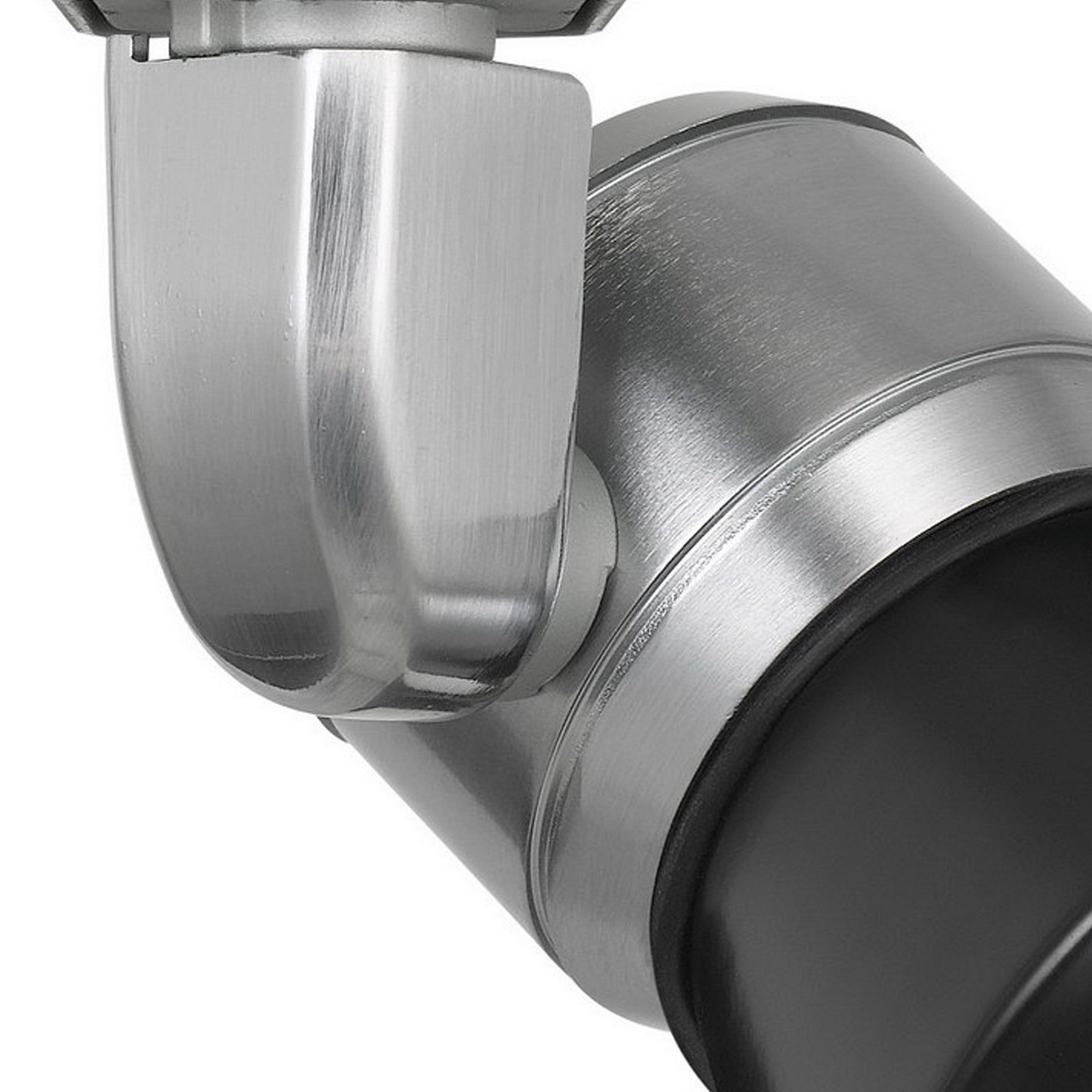 Metal LED Track Fixture with Conical Shade Black and Silver-zoom-3