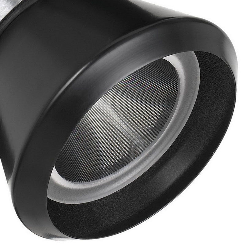 Metal LED Track Fixture with Conical Shade Black and Silver-zoom-