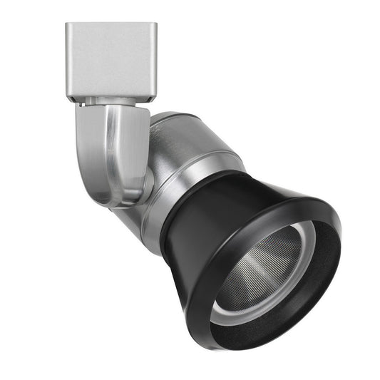 Metal LED Track Fixture with Conical Shade Black and Silver