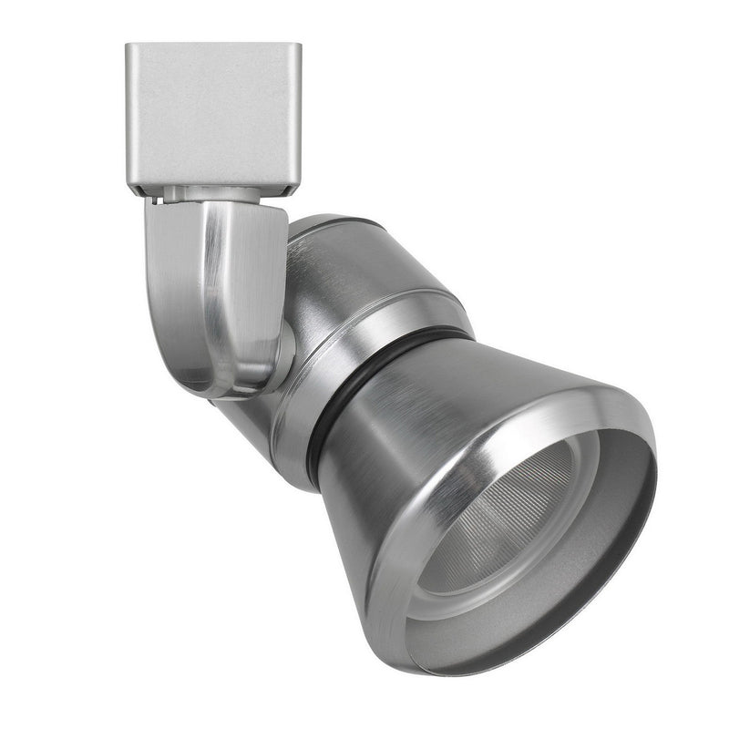 Metal Frame LED Track Fixture with Conical Shade Silver-zoom-