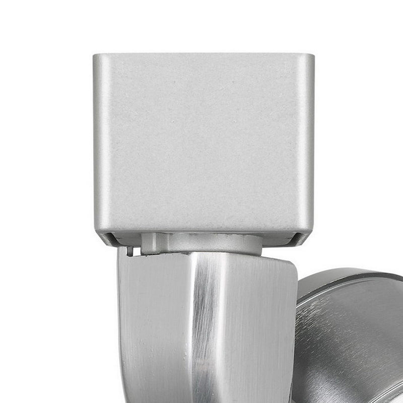 Metal Frame LED Track Fixture with Conical Shade Silver-zoom-