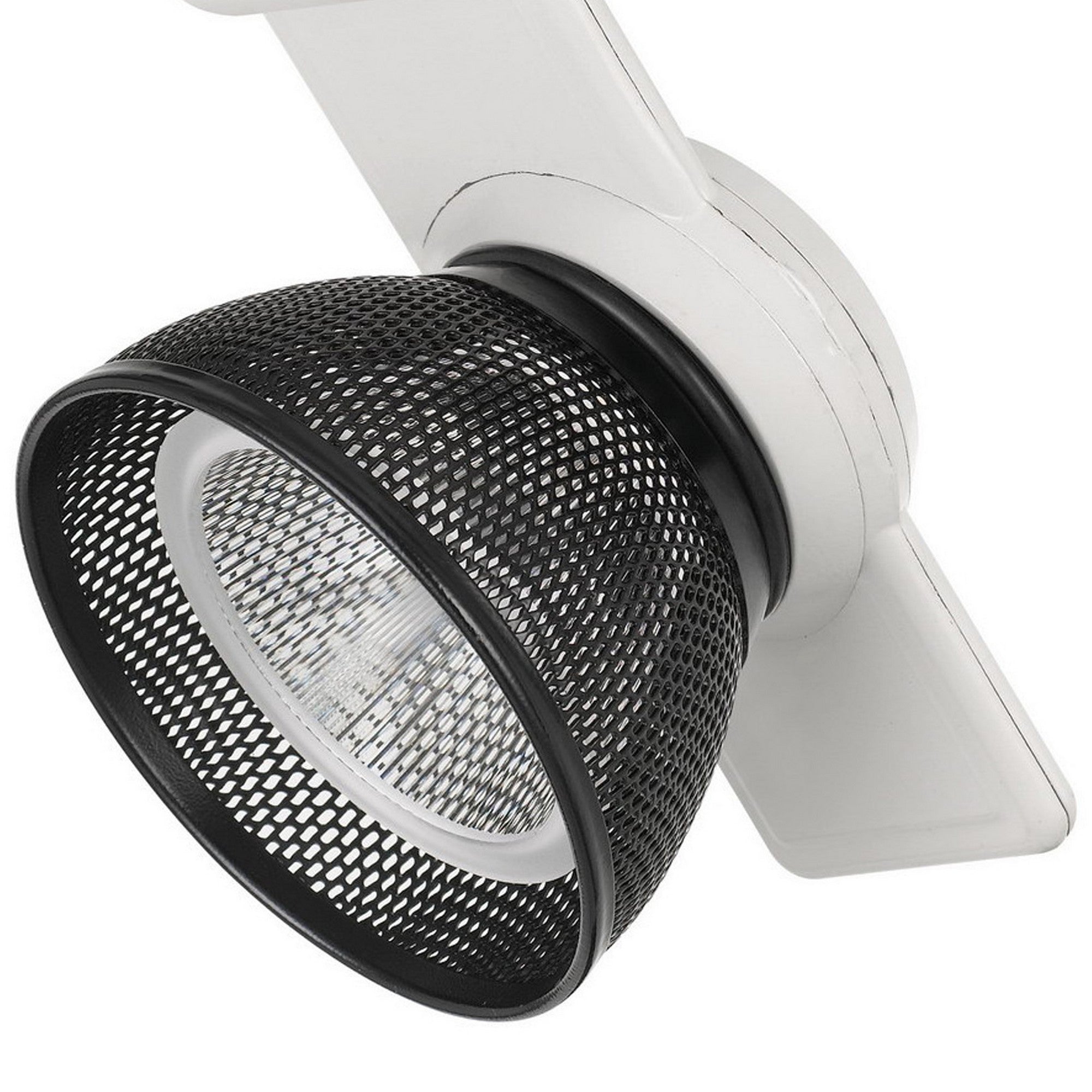 12W Integrated LED Metal Track Fixture with Mesh Head White and Black-zoom-4