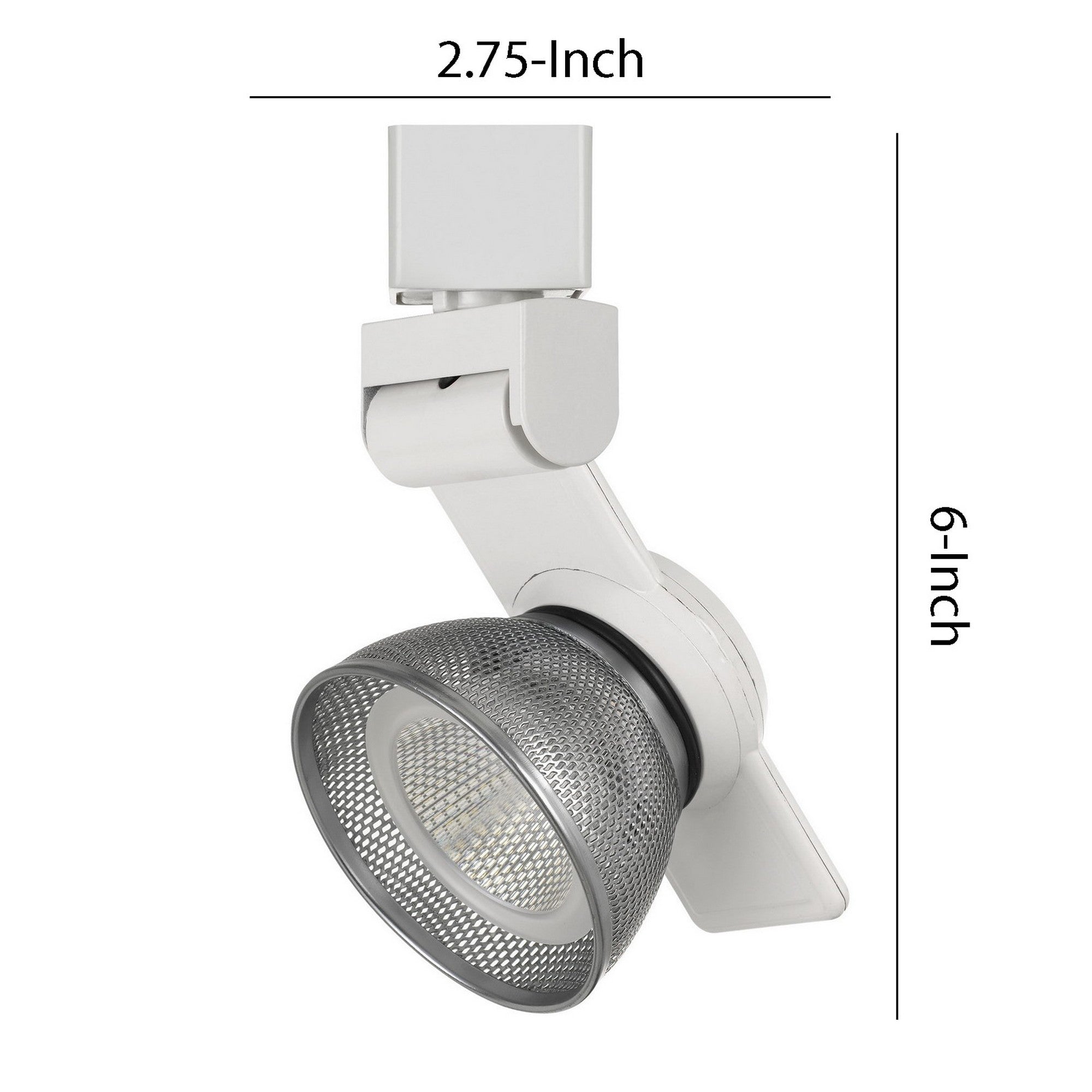12W Integrated LED Metal Track Fixture with Mesh Head Gray and Black-zoom-5