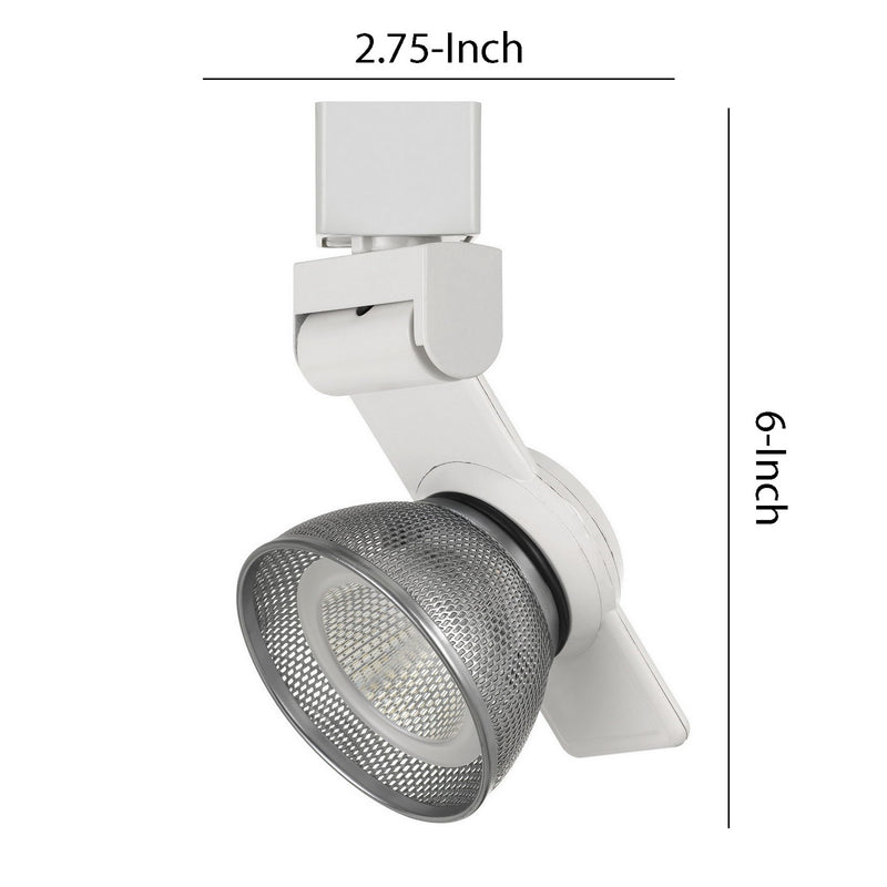 12W Integrated LED Metal Track Fixture with Mesh Head Gray and Black-zoom-