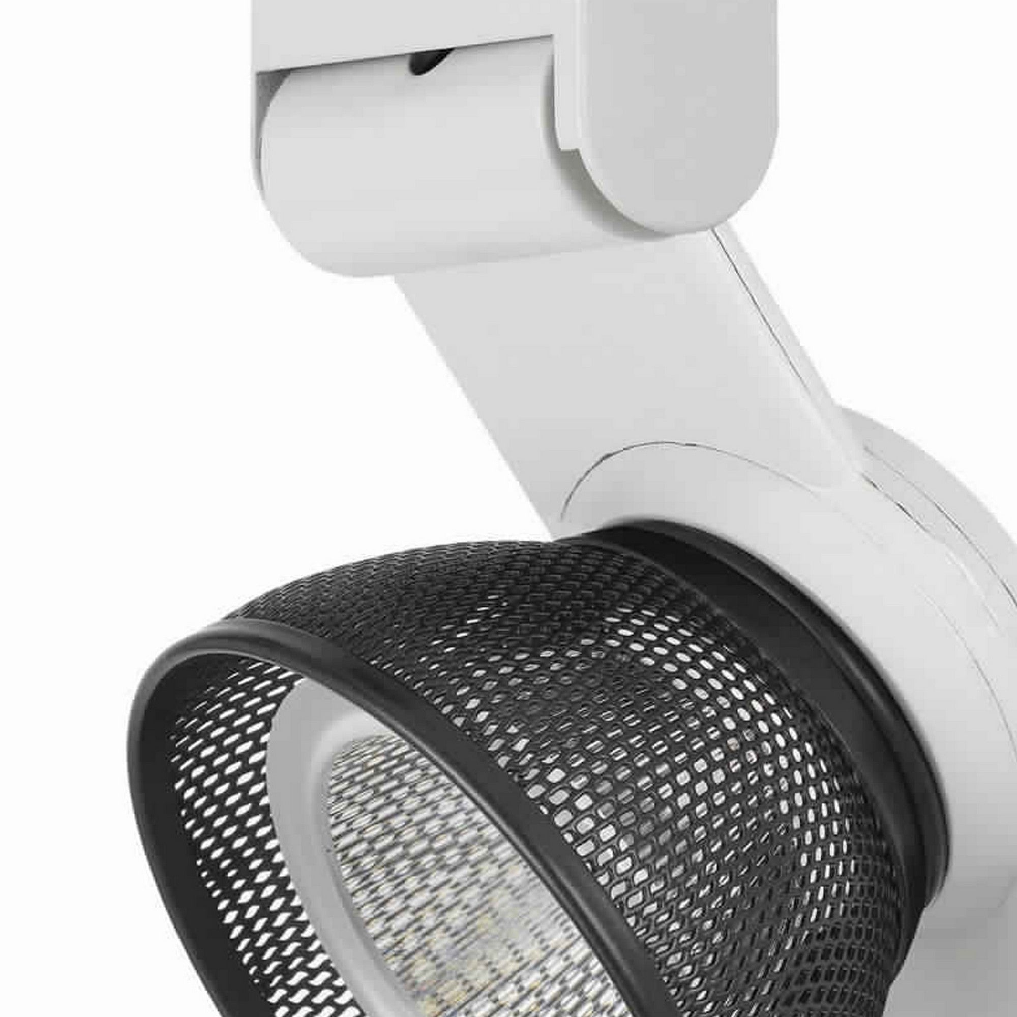 12W Integrated LED Metal Track Fixture with Mesh Head Black and White-zoom-3
