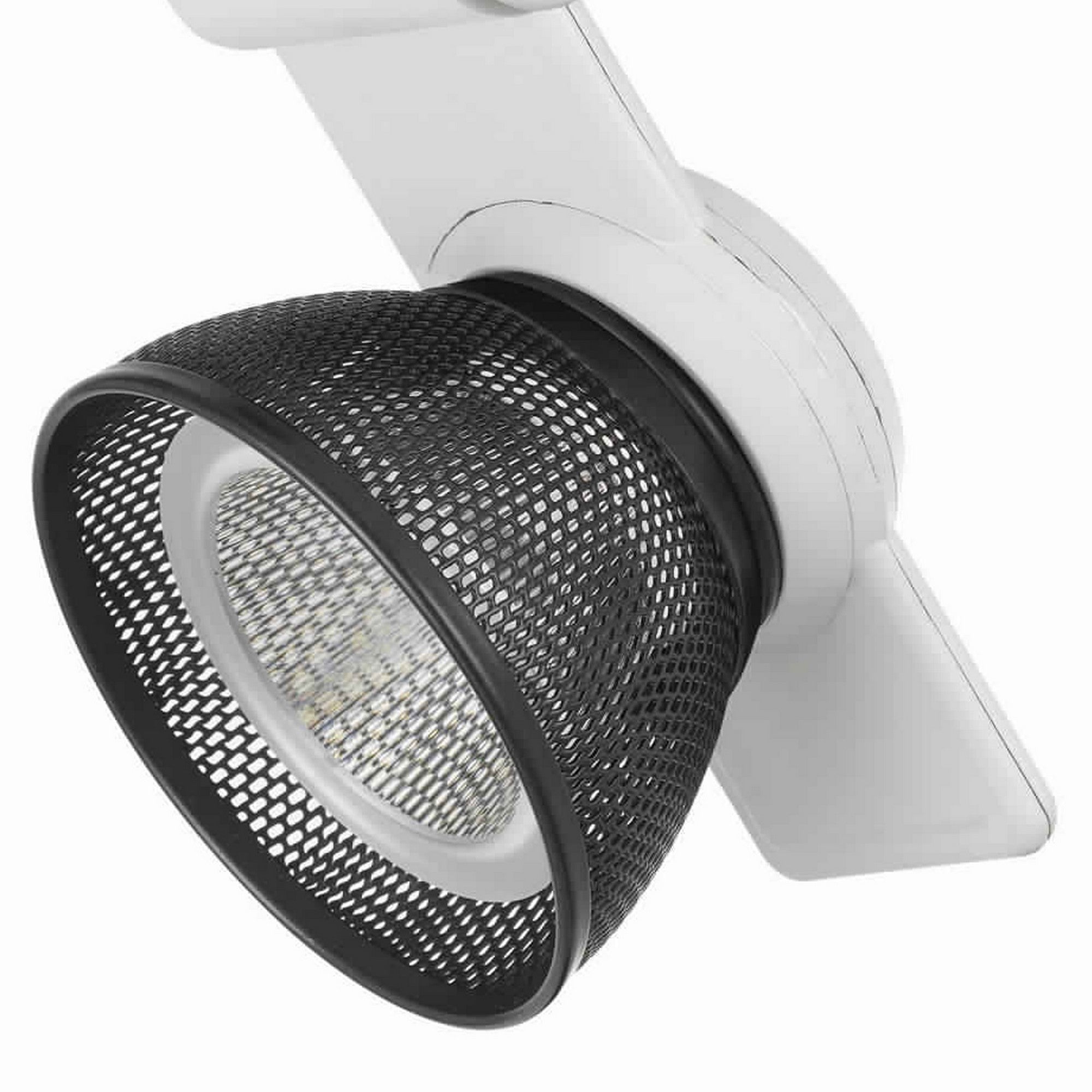 12W Integrated LED Metal Track Fixture with Mesh Head Black and White-zoom-4