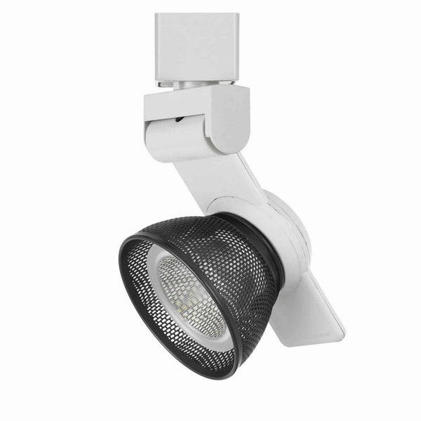 12W Integrated LED Metal Track Fixture with Mesh Head Black and White