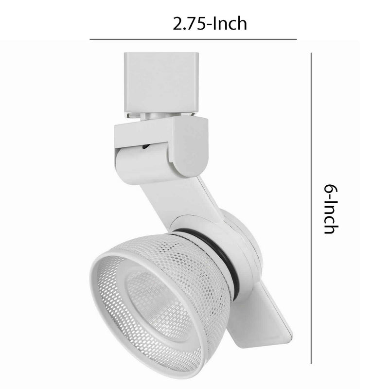 12W Integrated LED Metal Track Fixture with Mesh Head White-zoom-