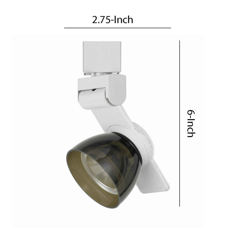 12W Integrated LED Metal Track Fixture with Oval Shape HeadWhite and Brown-zoom-