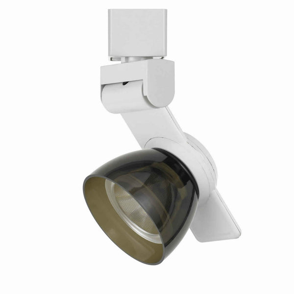 12W Integrated LED Metal Track Fixture with Oval Shape HeadWhite and Brown