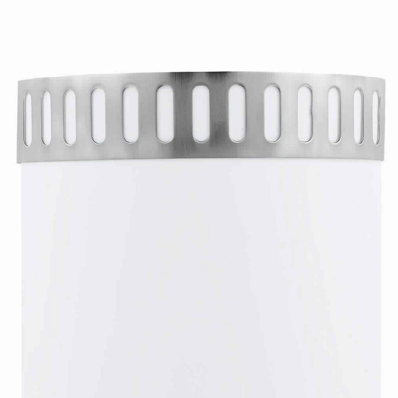 18w Wall Lamp With Acrylic Plate And Steel Trim White And Gray-zoom-
