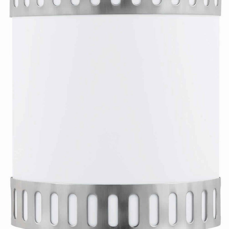 18w Wall Lamp With Acrylic Plate And Steel Trim White And Gray-zoom-