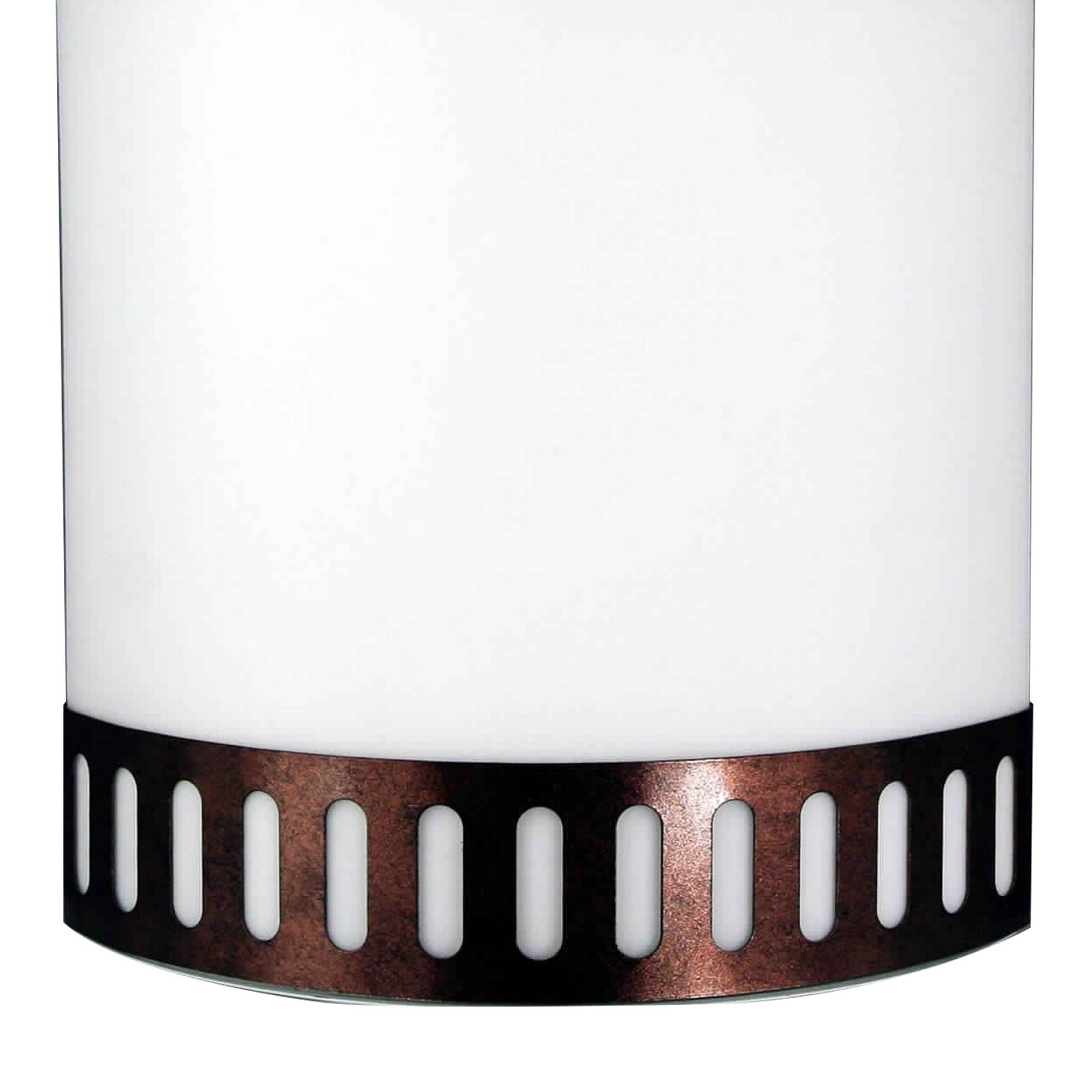 18w Wall Lamp With Acrylic Plate And Steel Trim White And Rustic Brown-zoom-4