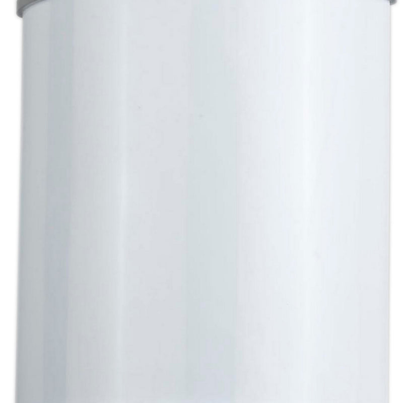 18w Metal Plc Wall Lamp With Brushed Trim Accent Silver And White-zoom-