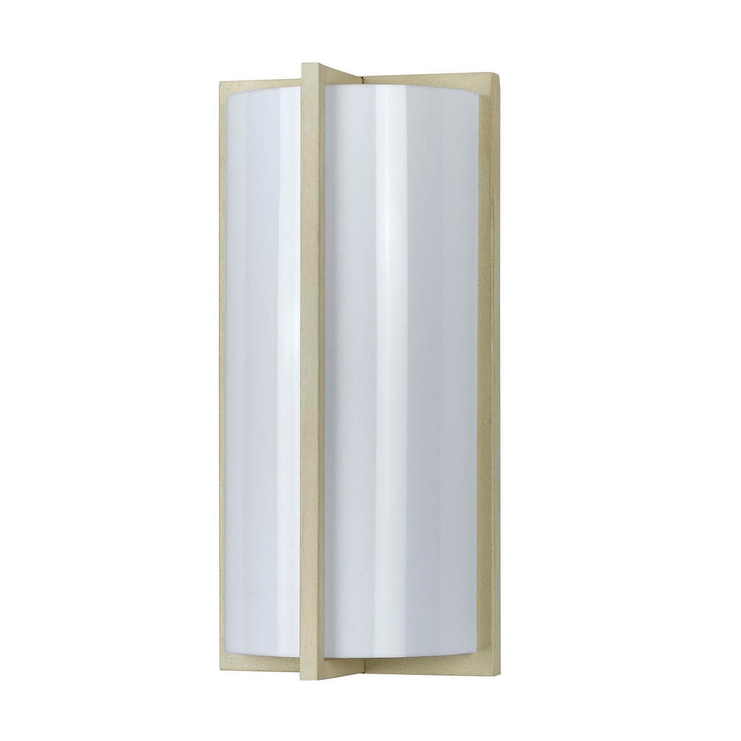 Cylindrical Shaped Metal Plc Wall Lamp With 3d Design Trim set Of 4 White