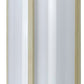 Cylindrical Shaped Metal Plc Wall Lamp With 3d Design Trim set Of 4 White