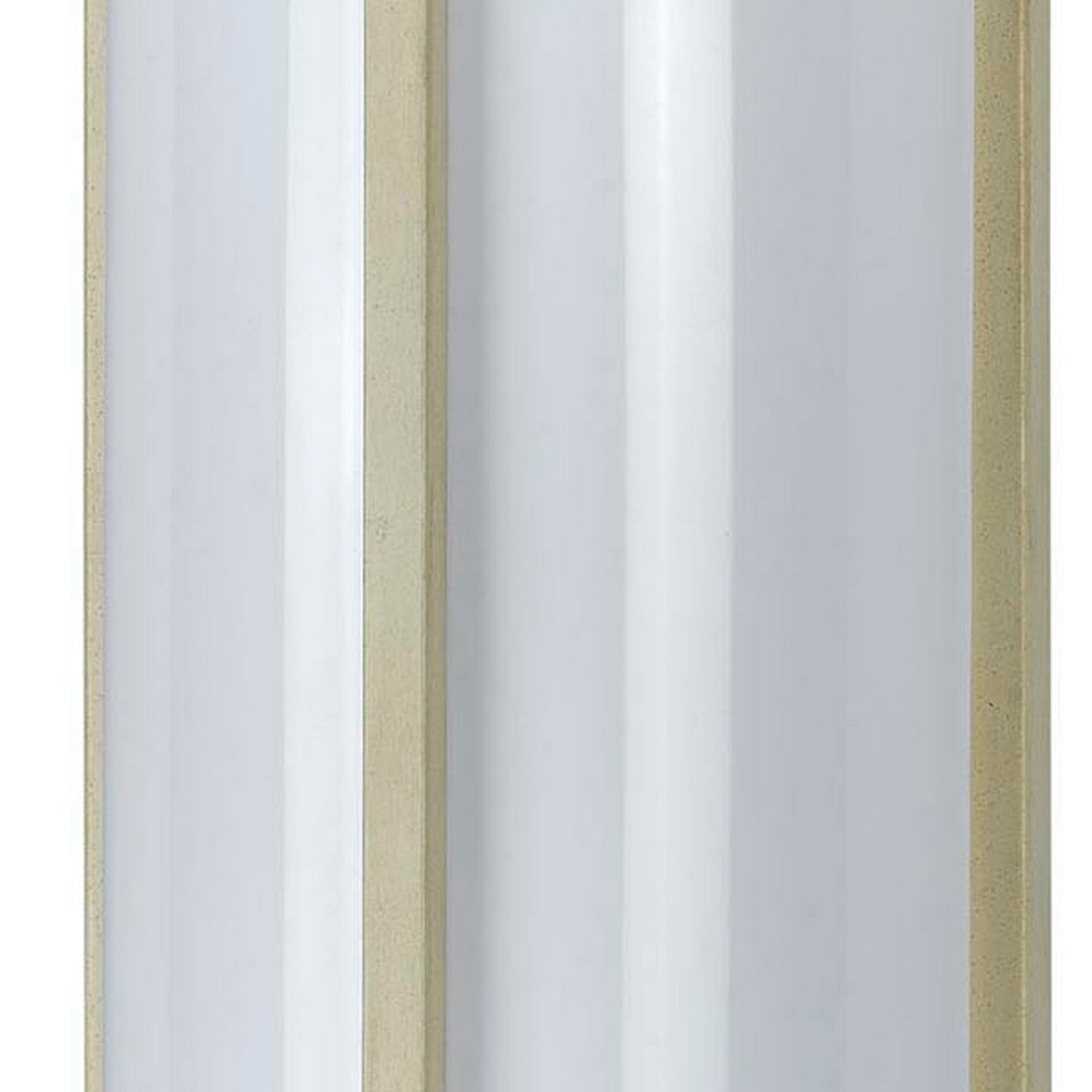 Cylindrical Shaped Metal Plc Wall Lamp With 3d Design Trim set Of 4 White-zoom-3