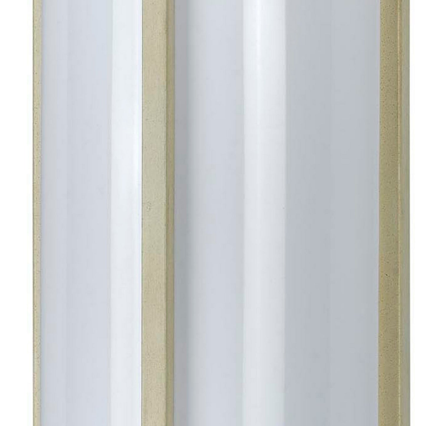Cylindrical Shaped Metal Plc Wall Lamp With 3d Design Trim set Of 4 White