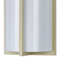 Cylindrical Shaped Metal Plc Wall Lamp With 3d Design Trim set Of 4 White