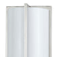 Cylindrical Shape Plc Wall Lamp With 3d Design Set Of 4 Silver And White