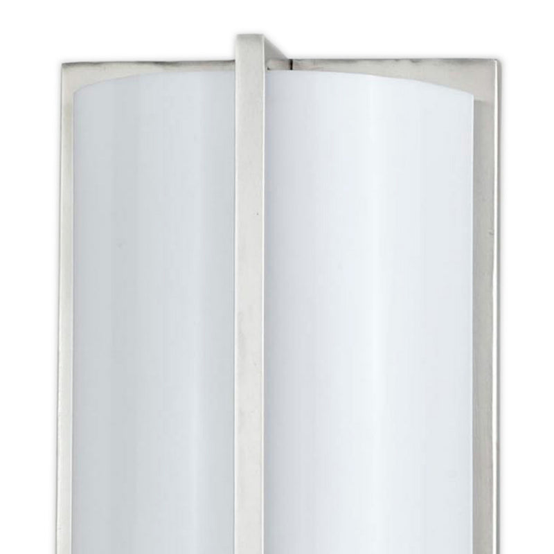 Cylindrical Shape Plc Wall Lamp With 3d Design Set Of 4 Silver And White-zoom-