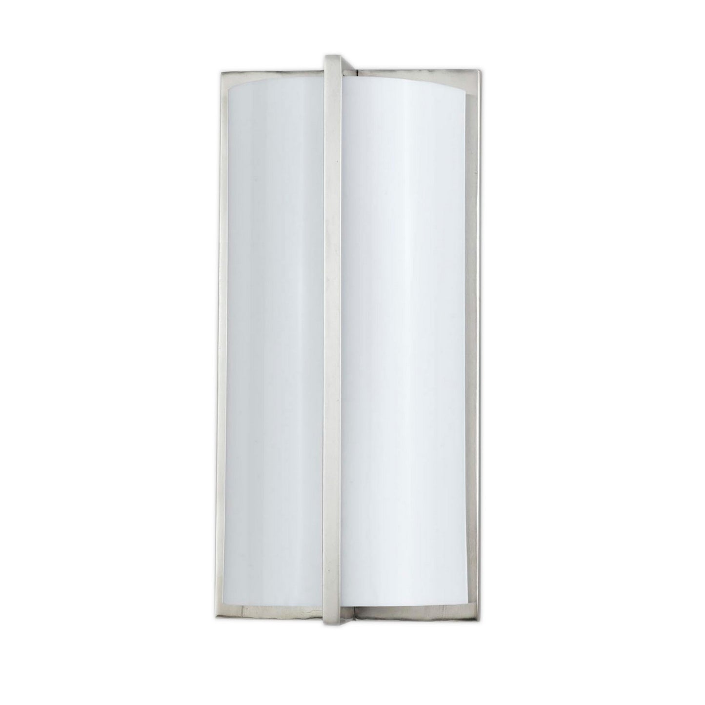 Cylindrical Shape Plc Wall Lamp With 3d Design Set Of 4 Silver And White