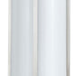 Cylindrical Shape Plc Wall Lamp With 3d Design Set Of 4 Silver And White