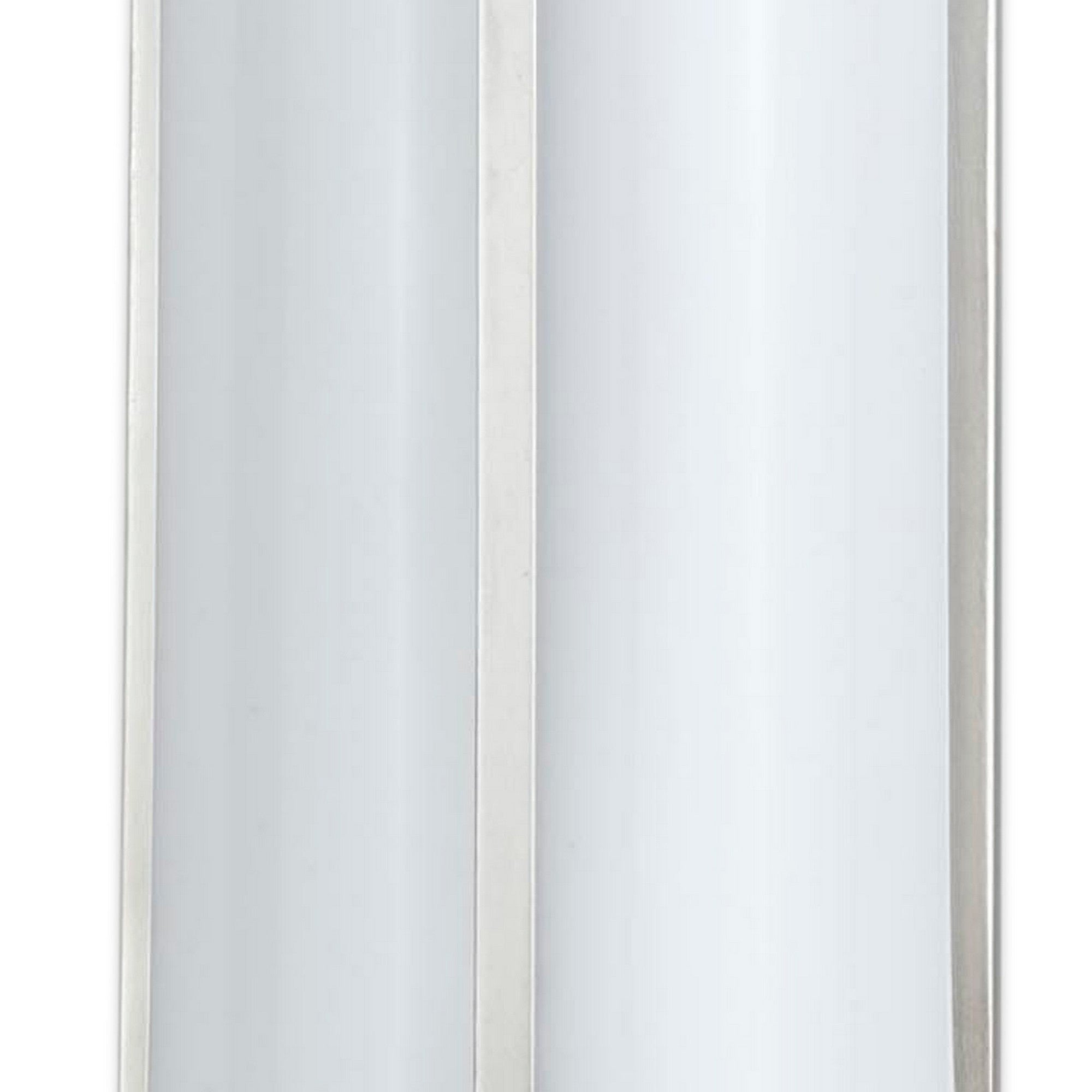 Cylindrical Shape Plc Wall Lamp With 3d Design Set Of 4 Silver And White-zoom-3
