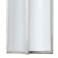 Cylindrical Shape Plc Wall Lamp With 3d Design Set Of 4 Silver And White