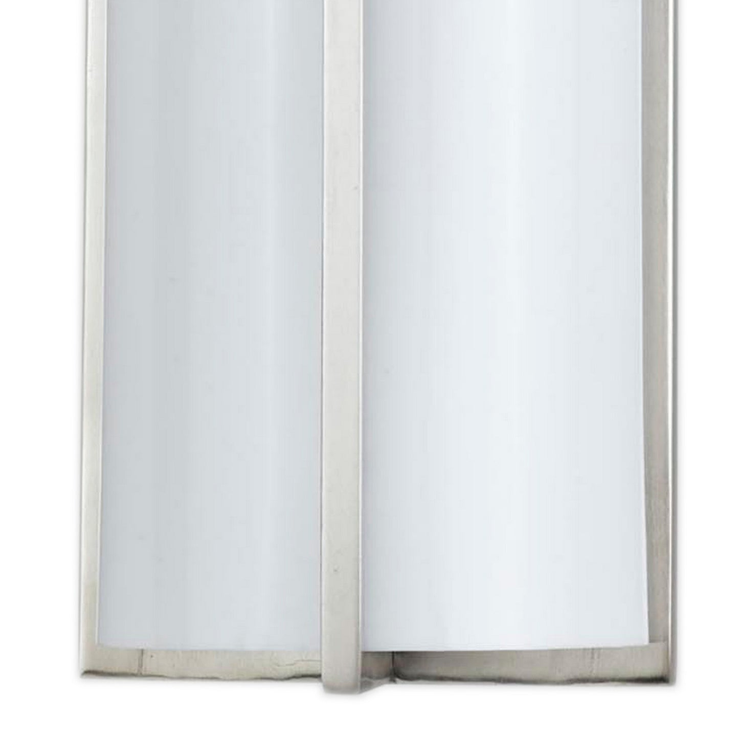 Cylindrical Shape Plc Wall Lamp With 3d Design Set Of 4 Silver And White