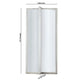 Cylindrical Shape Plc Wall Lamp With 3d Design Set Of 4 Silver And White