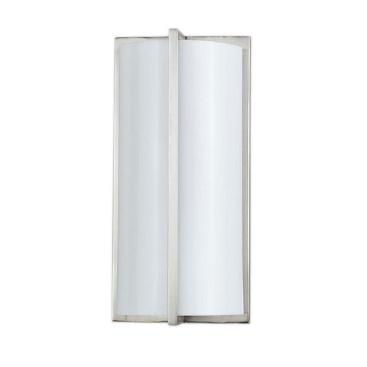 Cylindrical Shape Plc Wall Lamp With 3d Design Set Of 4 Silver And White