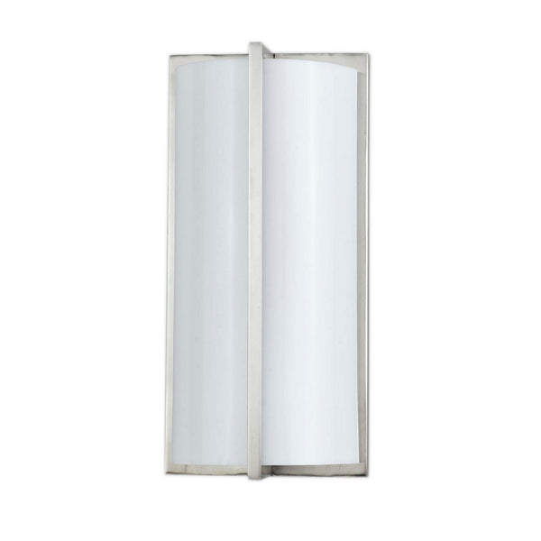 Cylindrical Shape Plc Wall Lamp With 3d Design Set Of 4 Silver And White