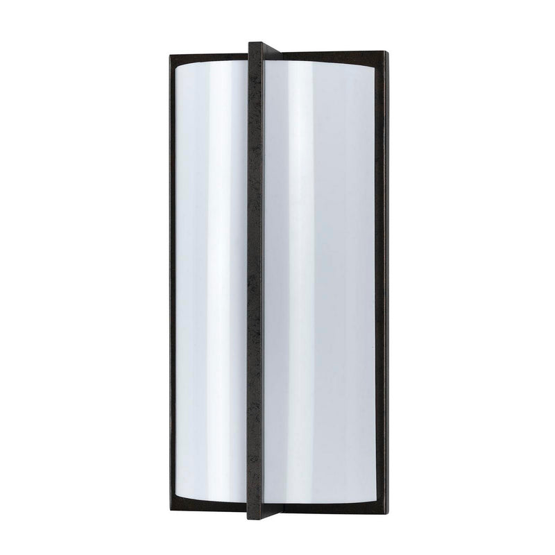 Cylindrical Shaped Plc Wall Lamp With 3d Design Set Of 4 Black And White-zoom-
