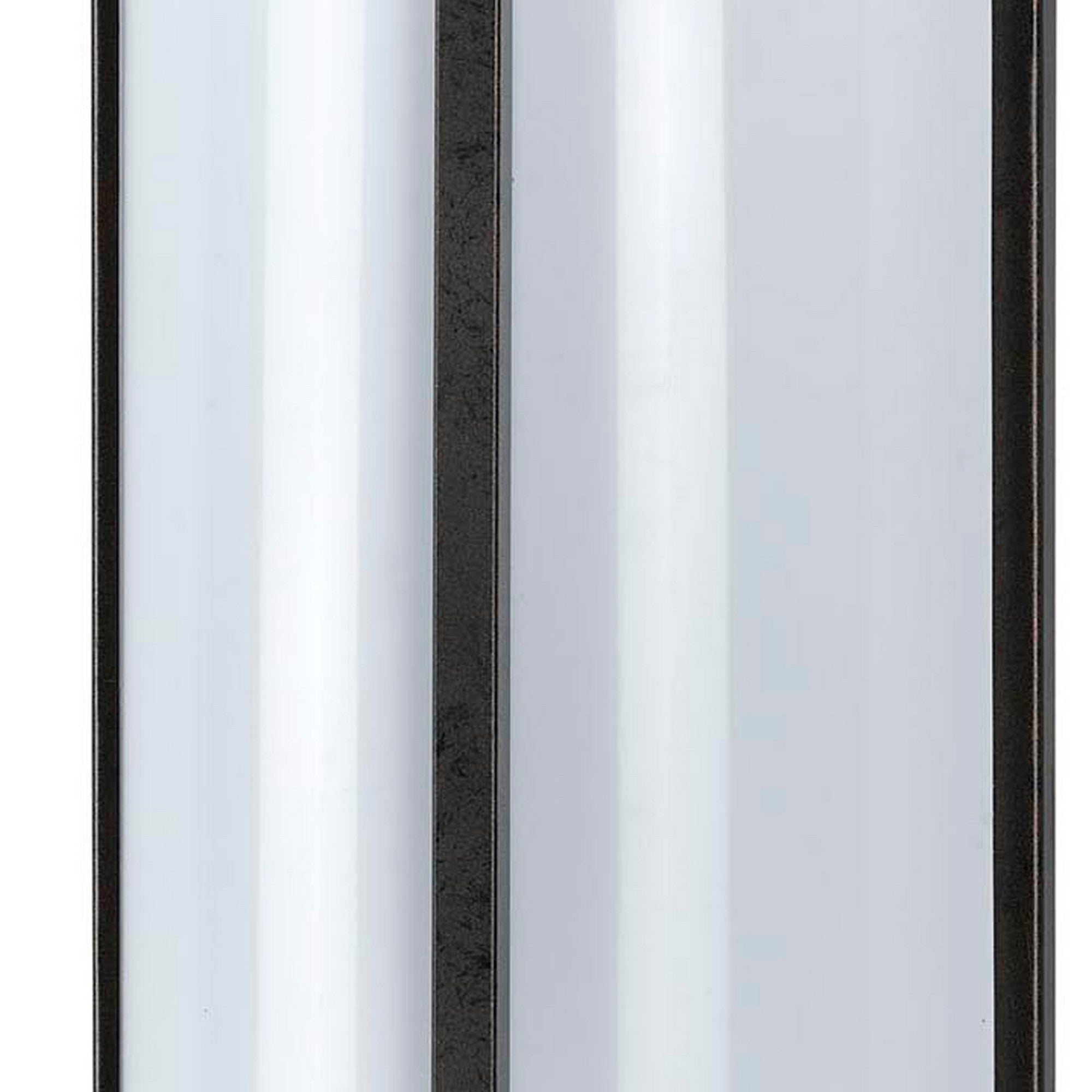 Cylindrical Shaped Plc Wall Lamp With 3d Design Set Of 4 Black And White-zoom-3