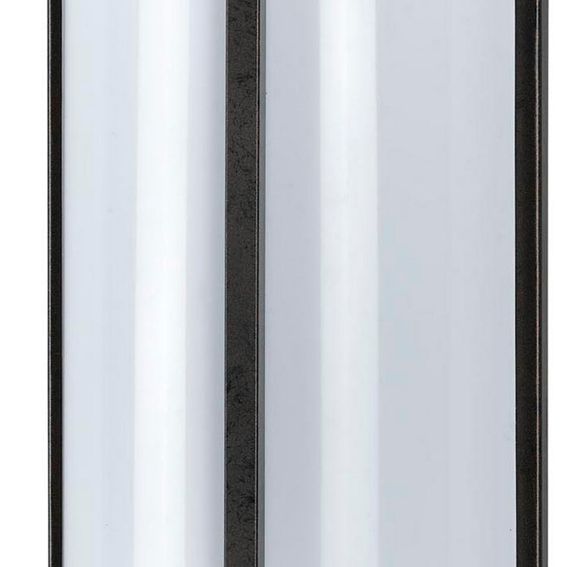 Cylindrical Shaped Plc Wall Lamp With 3d Design Set Of 4 Black And White-zoom-