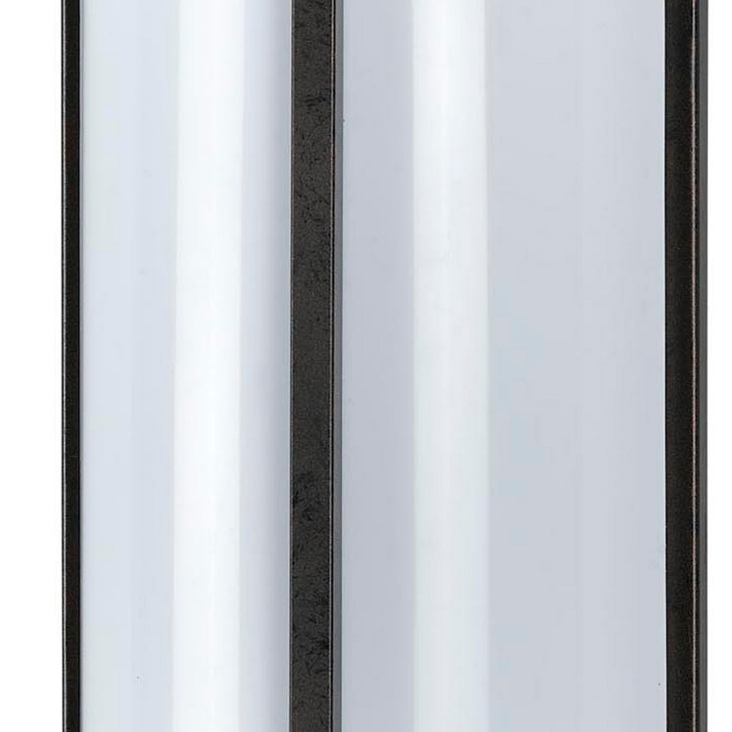Cylindrical Shaped Plc Wall Lamp With 3d Design Set Of 4 Black And White