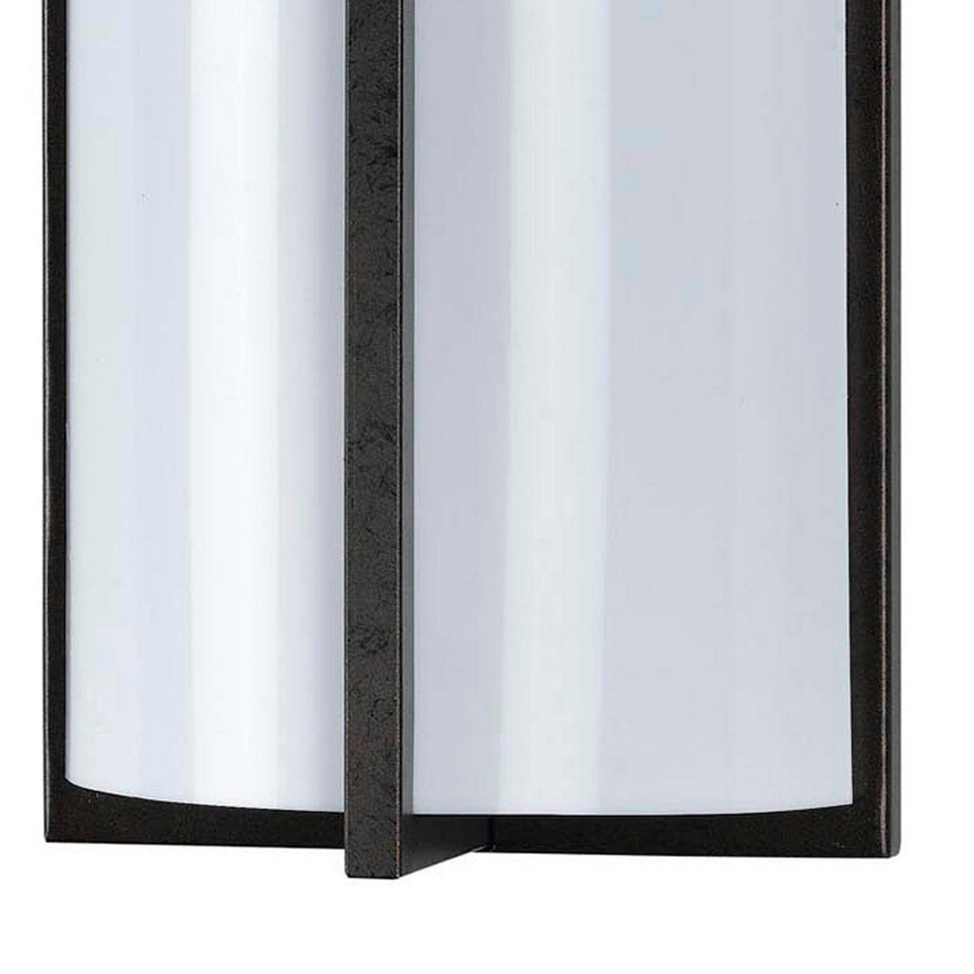 Cylindrical Shaped Plc Wall Lamp With 3d Design Set Of 4 Black And White-zoom-4