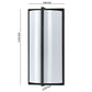 Cylindrical Shaped Plc Wall Lamp With 3d Design Set Of 4 Black And White