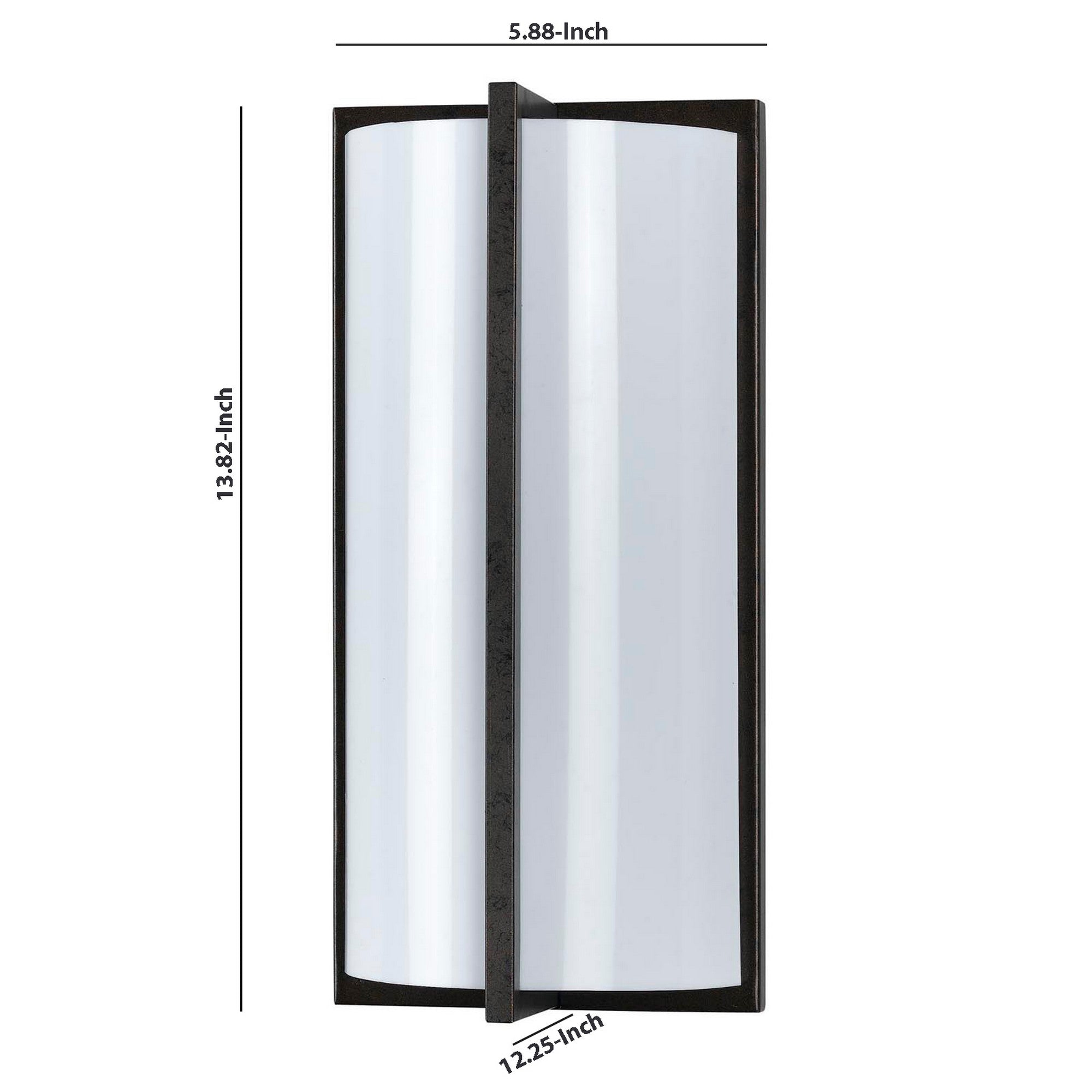 Cylindrical Shaped Plc Wall Lamp With 3d Design Set Of 4 Black And White-zoom-5