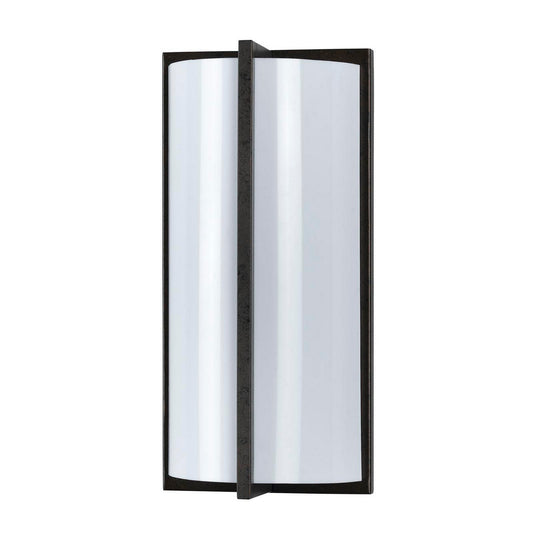 Cylindrical Shaped Plc Wall Lamp With 3d Design Set Of 4 Black And White